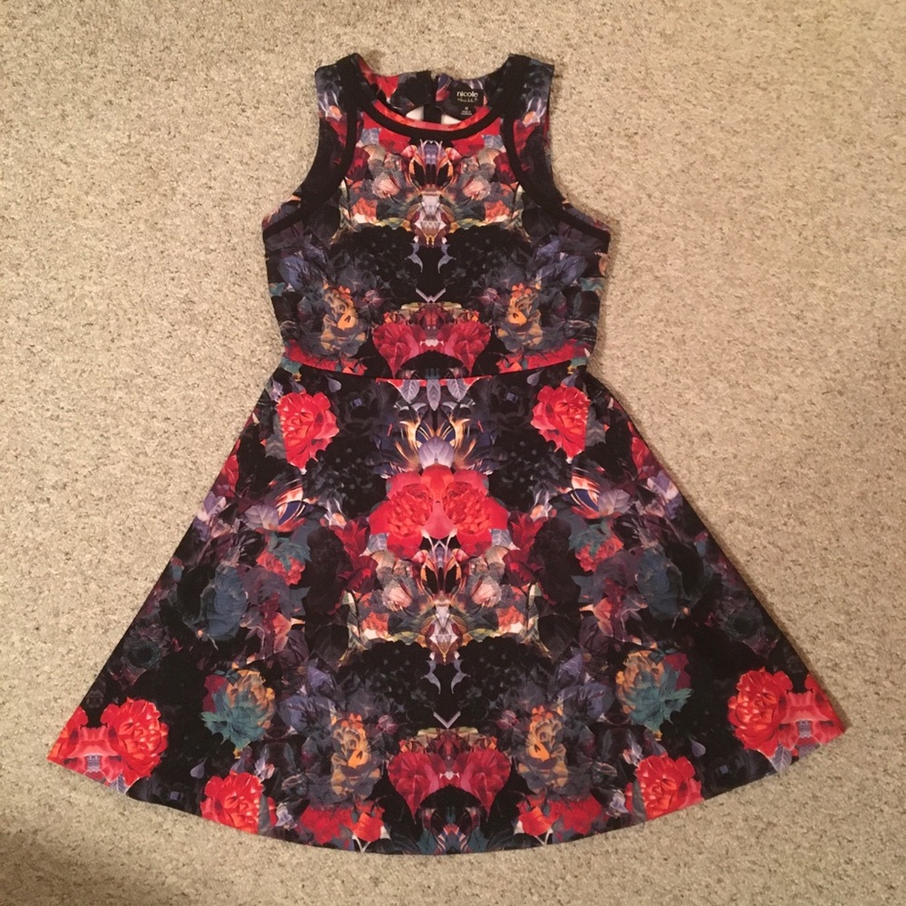 Nicole by Nicole Miller fit and flare print dress